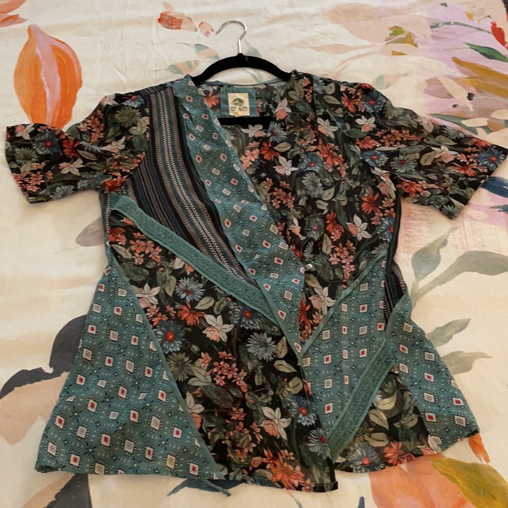 Anthro Tiny Brand Patchwork Blouse - image 8